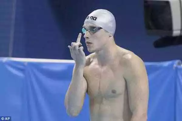 Photos: Meet The Olympic Swimmer Who Gives His Father The Middle Finger Before Any Race